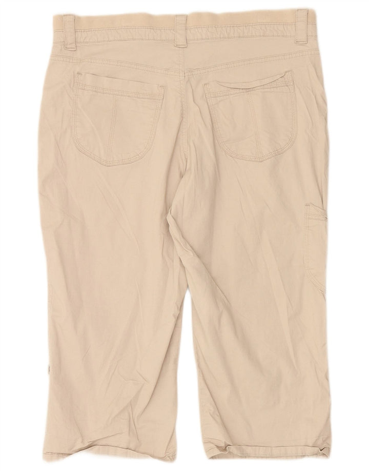 Bermuda cargo feminina LEE US 14 XL W36 algodão bege