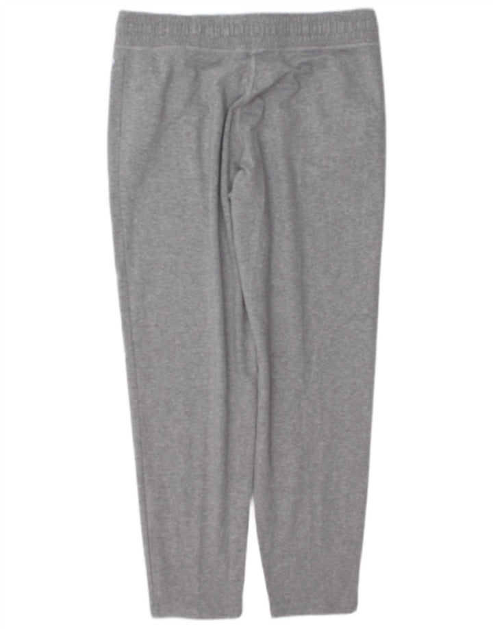 Calça de treino feminina Marks & Spencer Reino Unido 12 algodão manchado cinza médio