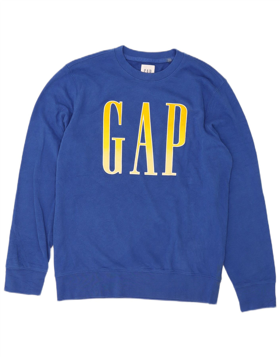 Suéter gráfico feminino Gap UK 14 algodão azul médio