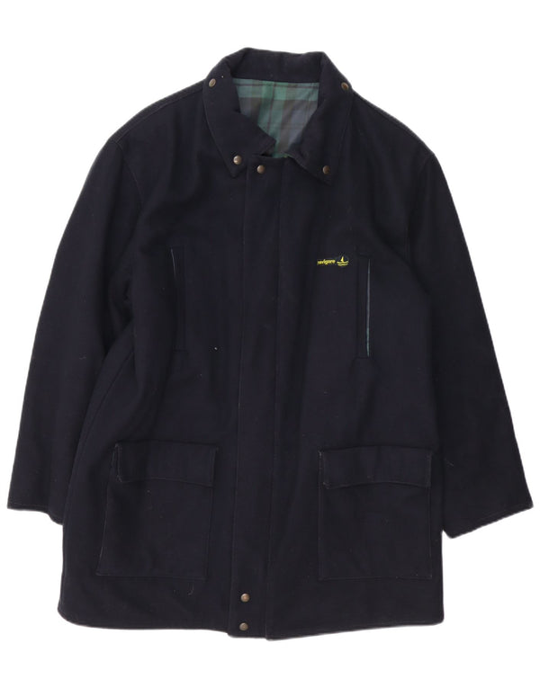 Sobretudo reversível masculino Navigare UK 40 grande azul marinho