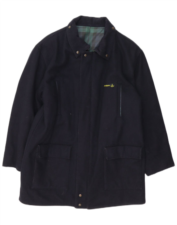 Sobretudo reversível masculino Navigare UK 40 grande azul marinho