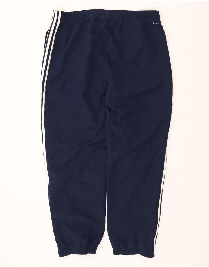 ADIDAS Mens Climalite Calças de Treino Joggers XL Azul Marinho Poliéster