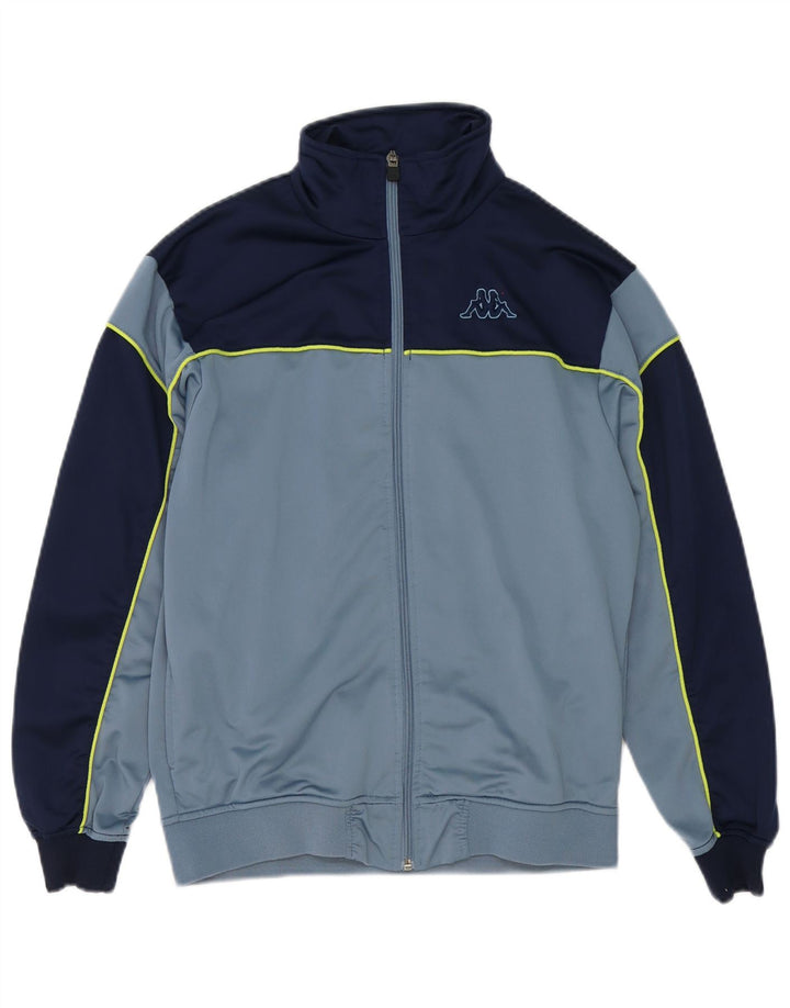 Kappa Mens Treino Top Jacket Small Blue Colourblock Poliéster