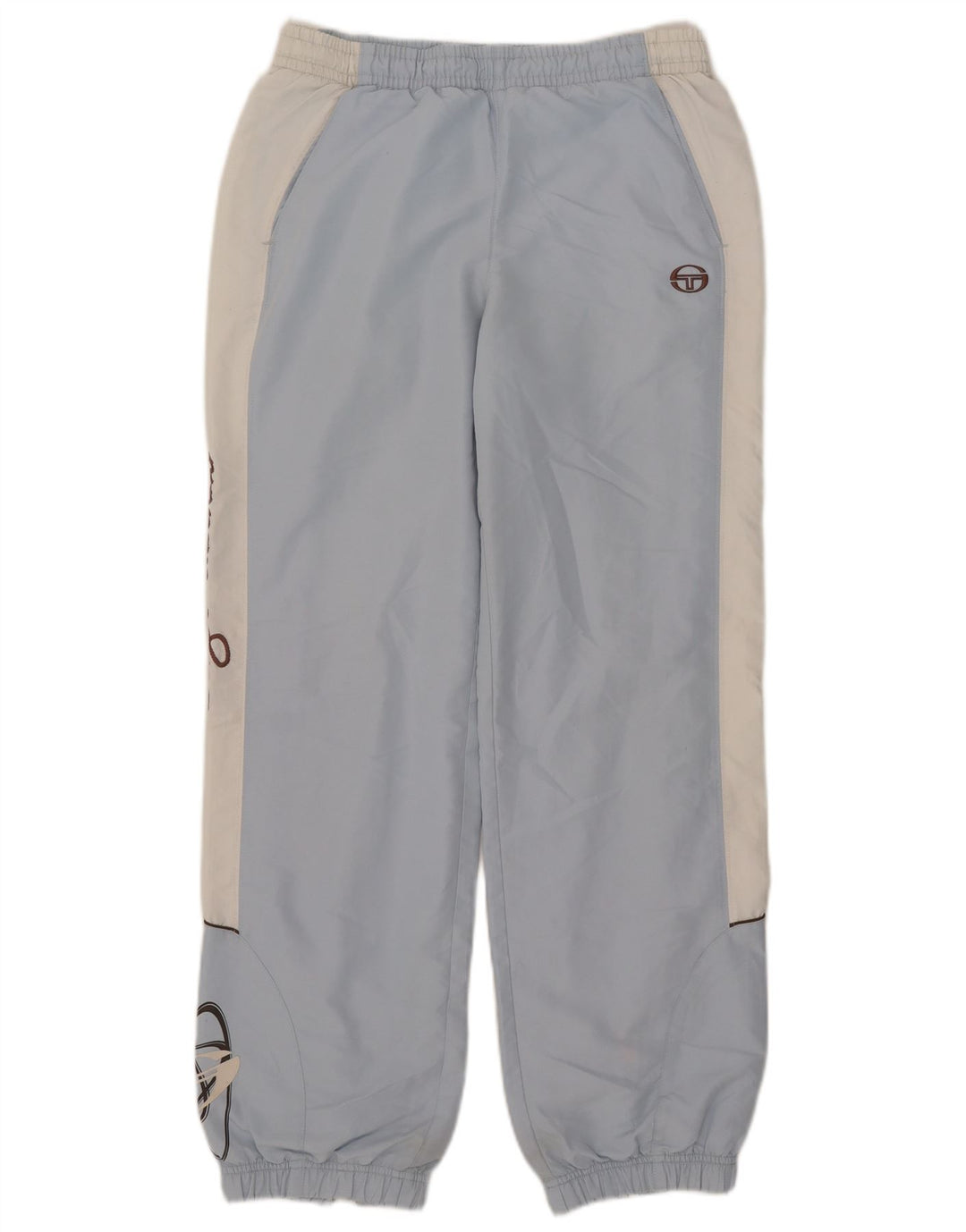 Sergio Tacchini Calça de treino masculina Joggers pequeno azul colorblock