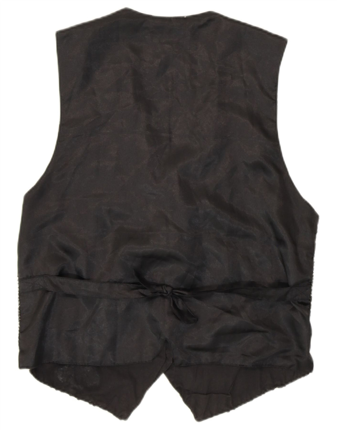 Colete feminino VINTAGE de lantejoulas Reino Unido 14 algodão preto médio anos 80