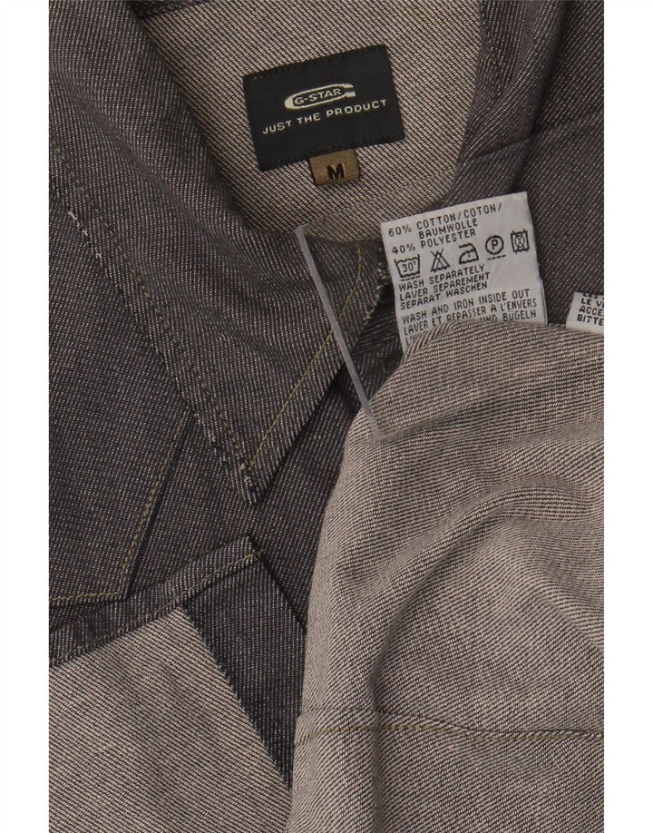 Camisa masculina G-STAR algodão cinza médio
