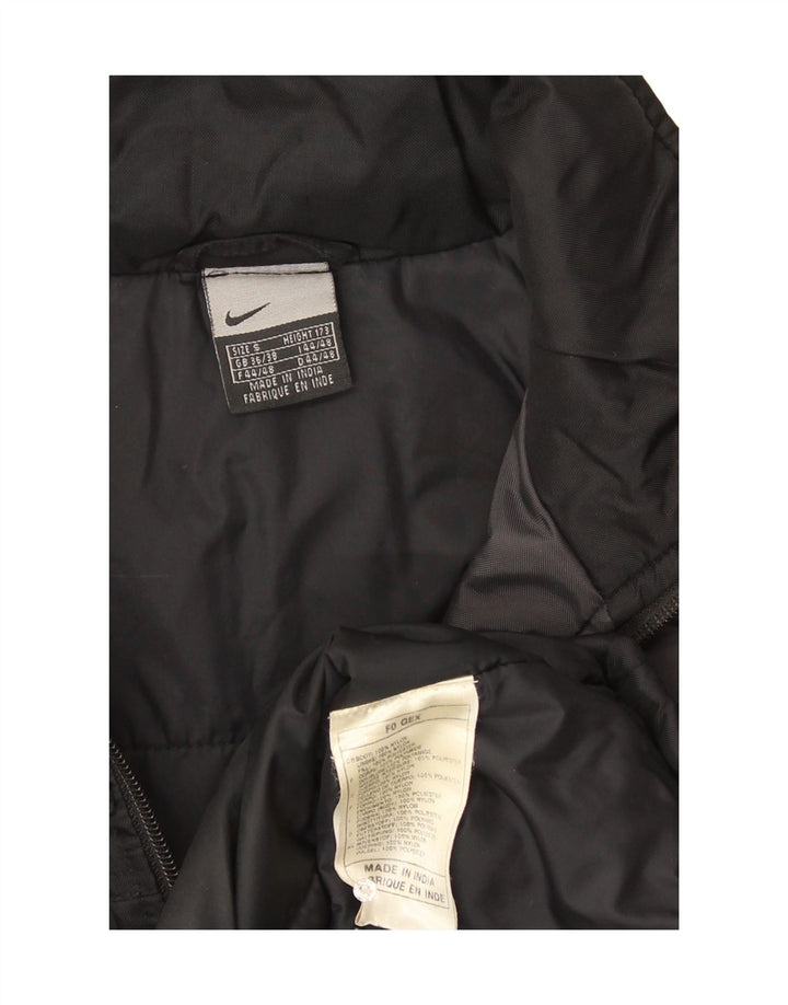 Jaqueta acolchoada masculina Nike UK 36/38 pequena preta nylon