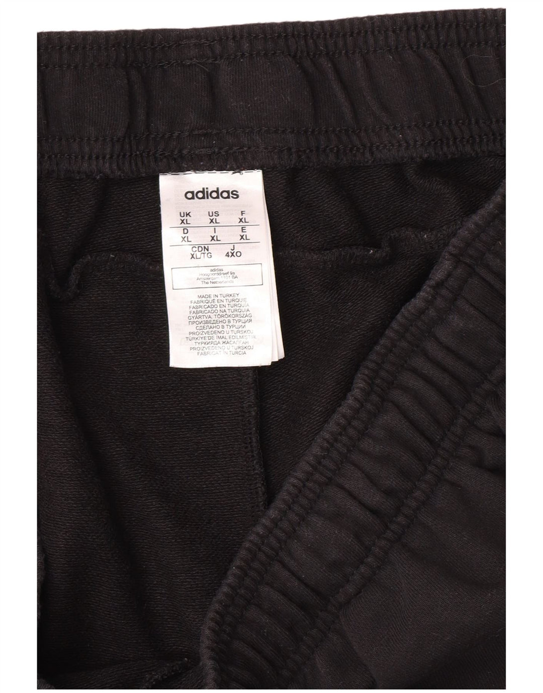 Shorts esportivos masculinos ADIDAS XL preto algodão