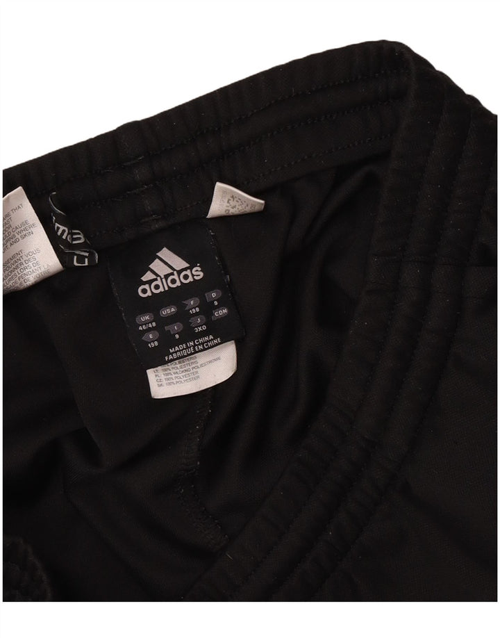 Calças de treino masculinas Adidas UK 46/48 XL poliéster preto