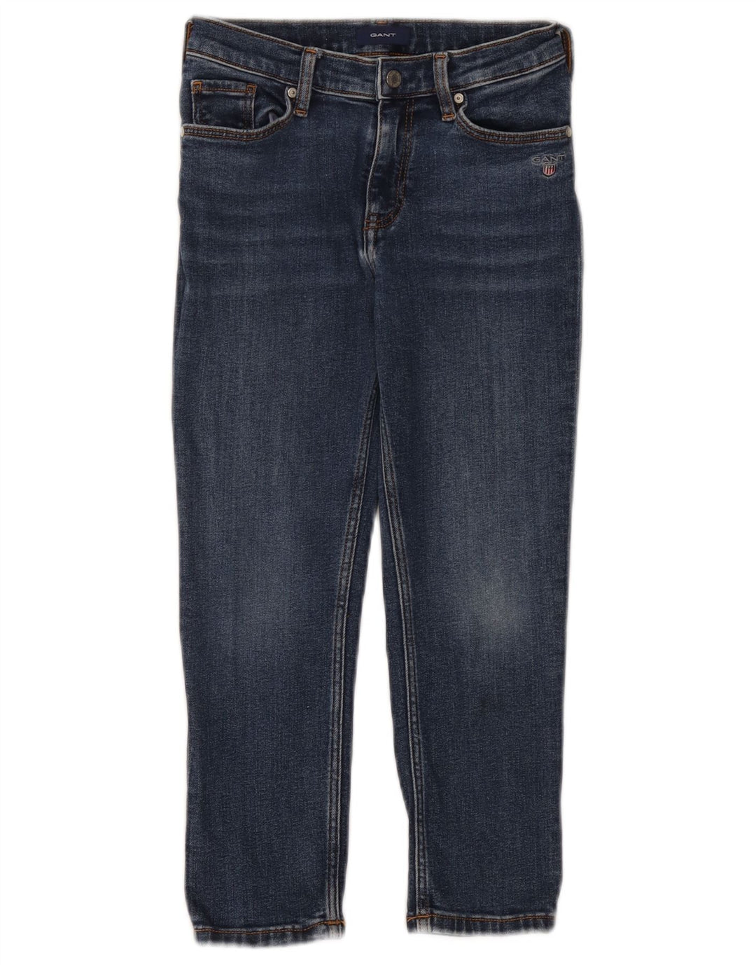 GANT Jeans Slim Meninas 7-8 Anos W22 L19 Azul Marinho Algodão