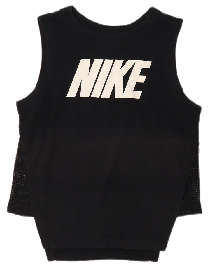 Colete gráfico feminino NIKE UK 10 pequeno preto sintético