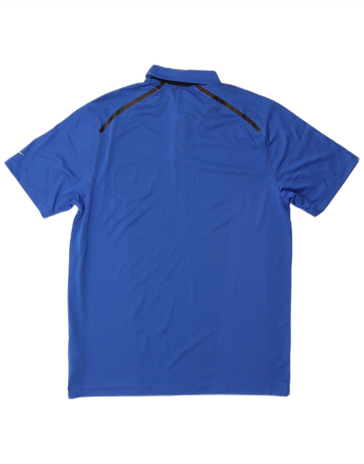 Camisa polo masculina Nike Dri Fit poliéster azul médio