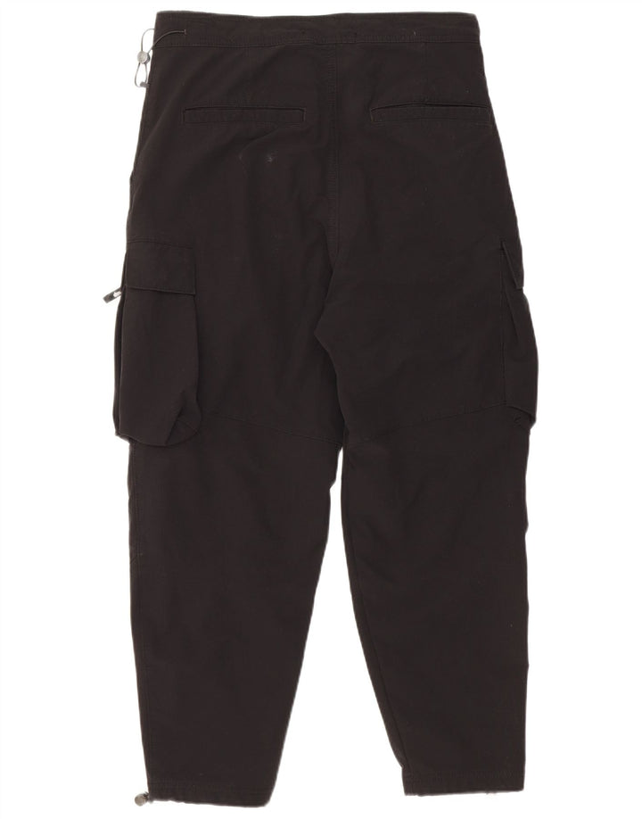 Calça cargo masculina Zara Crop Tapered média W32 L24 preta