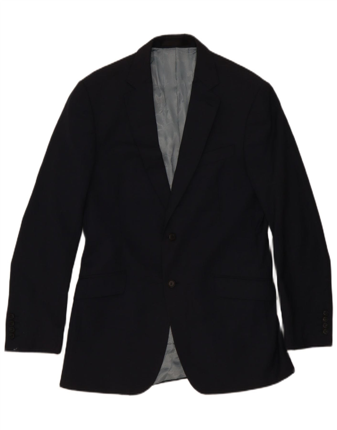 Jaqueta blazer masculina de 2 botões Marks & Spencer Reino Unido 40 médio azul marinho clássico