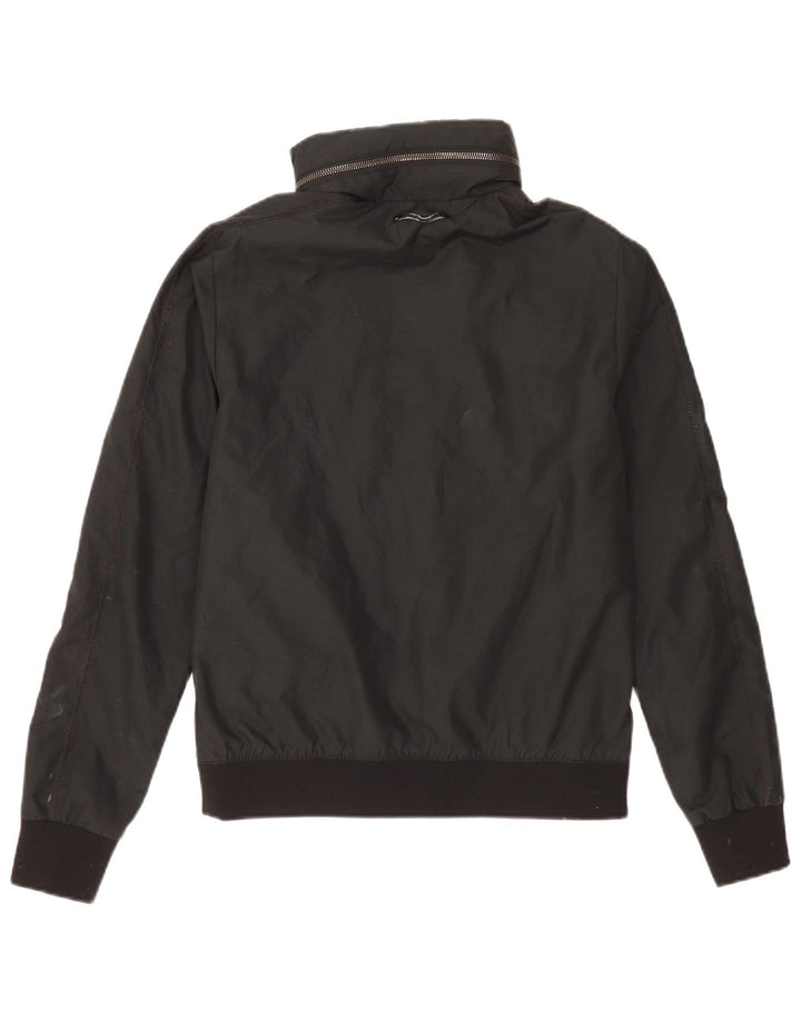 G-Star Jaqueta bomber feminina com capuz Reino Unido 36 Poliéster preto pequeno