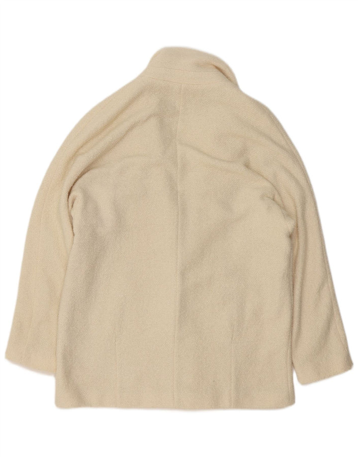Sobretudo feminino oversized ZARA UK 14 Médio Off White