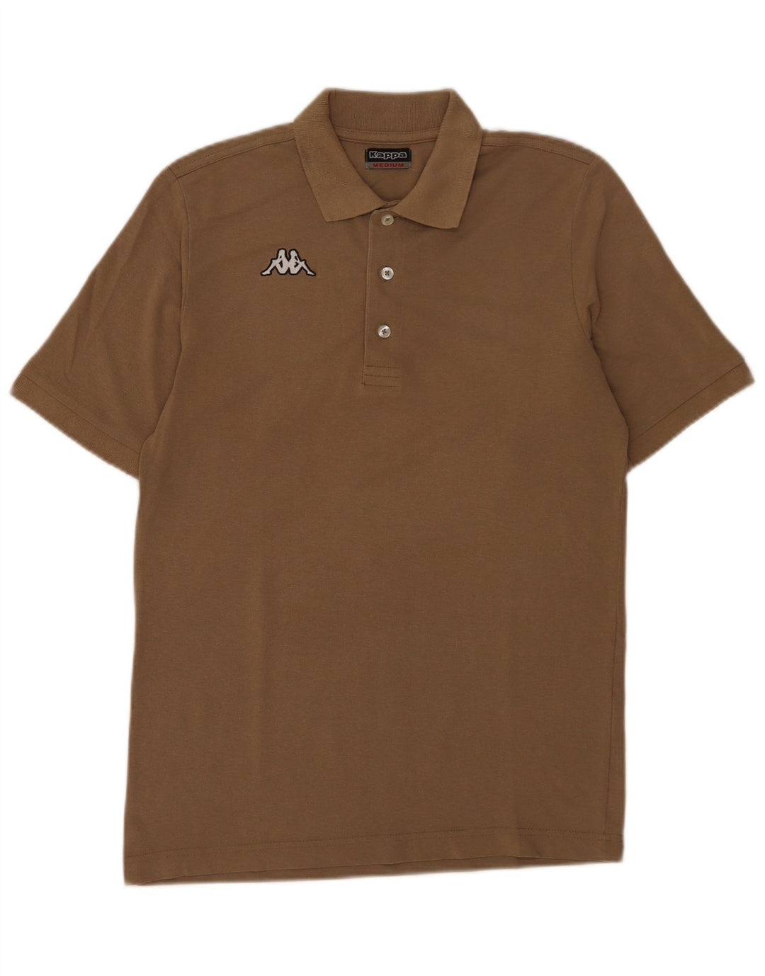 Camisa polo masculina Kappa marrom médio