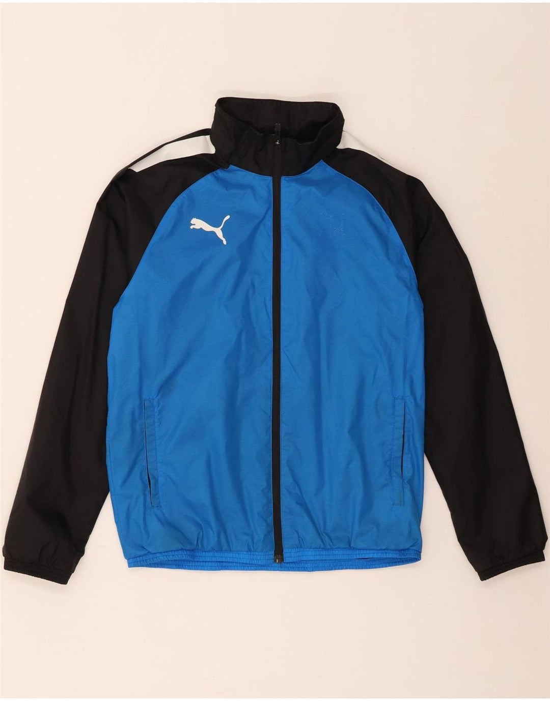 Jaqueta Puma Meninos Treino Top 13-14 Anos Azul Colourblock Nylon