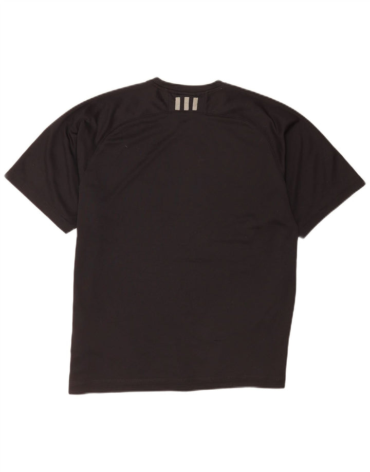 Adidas Mens Camiseta Top Grande Poliéster Preto