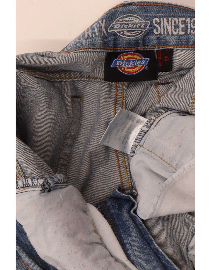 Calça jeans reta masculina Dickies W33 L32 azul algodão