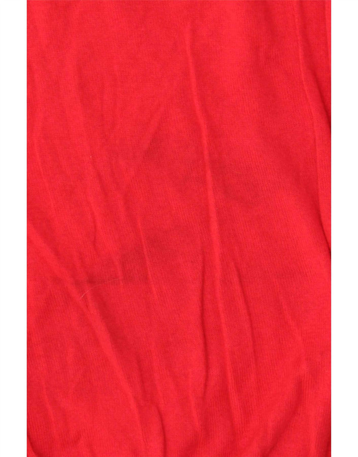 Suéter masculino Zara com gola redonda, grande algodão vermelho