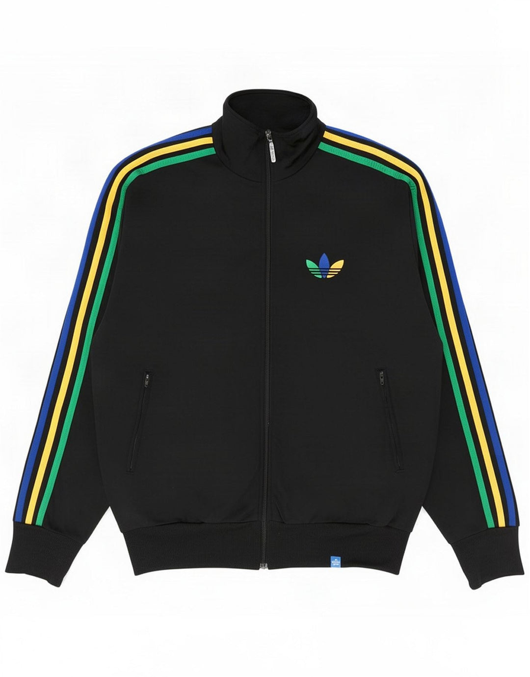 Adidas Mens Tracksuit Top Jacket Pequeno Poliéster Preto