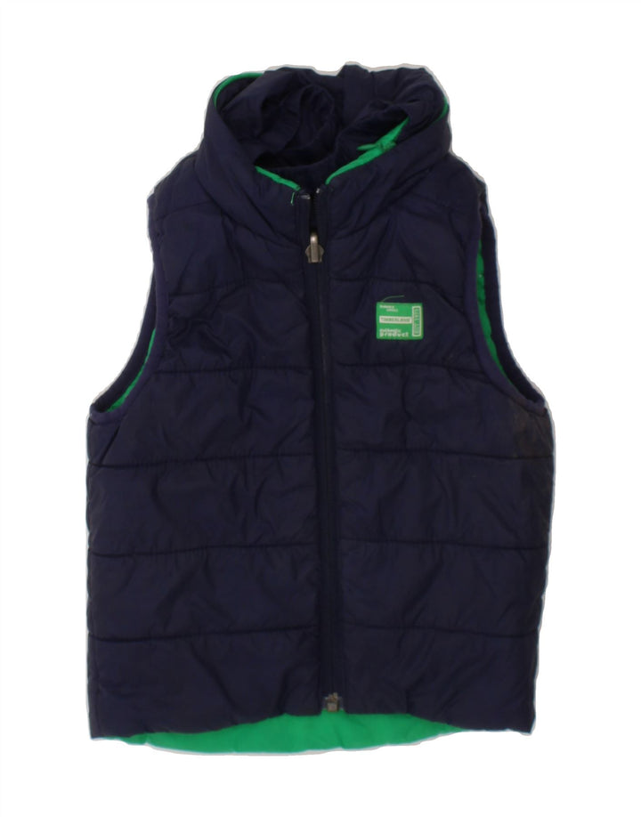 TIMBERLAND Baby Boys Hooded Padded Gilet 18-24 Months Green Colourblock Vintage Timberland and Second-Hand Timberland from Messina Hembry 