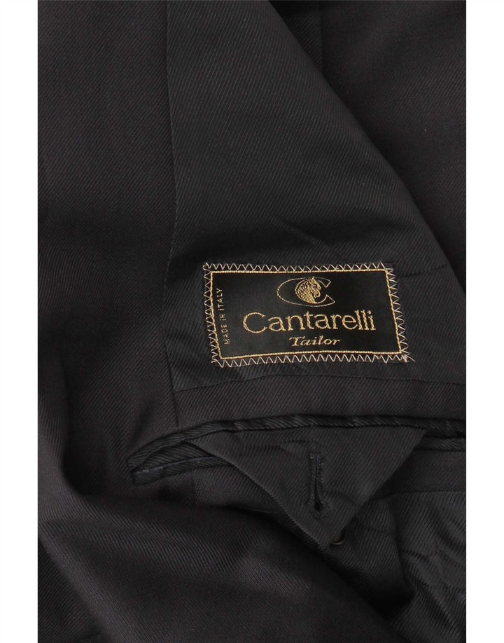 Jaqueta blazer masculina Cantarelli com peito duplo UK 40 grande preta