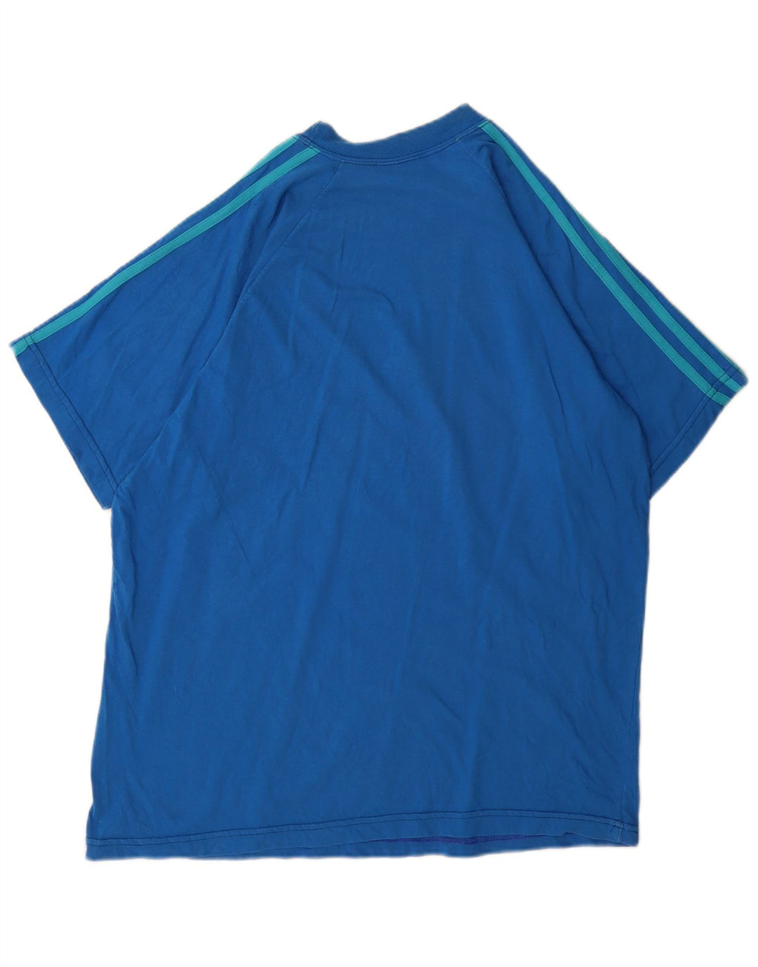 Adidas Mens Camiseta Top Grande Azul