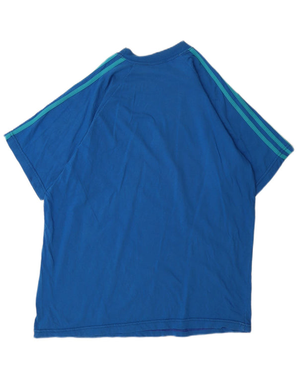 Adidas Mens Camiseta Top Grande Azul