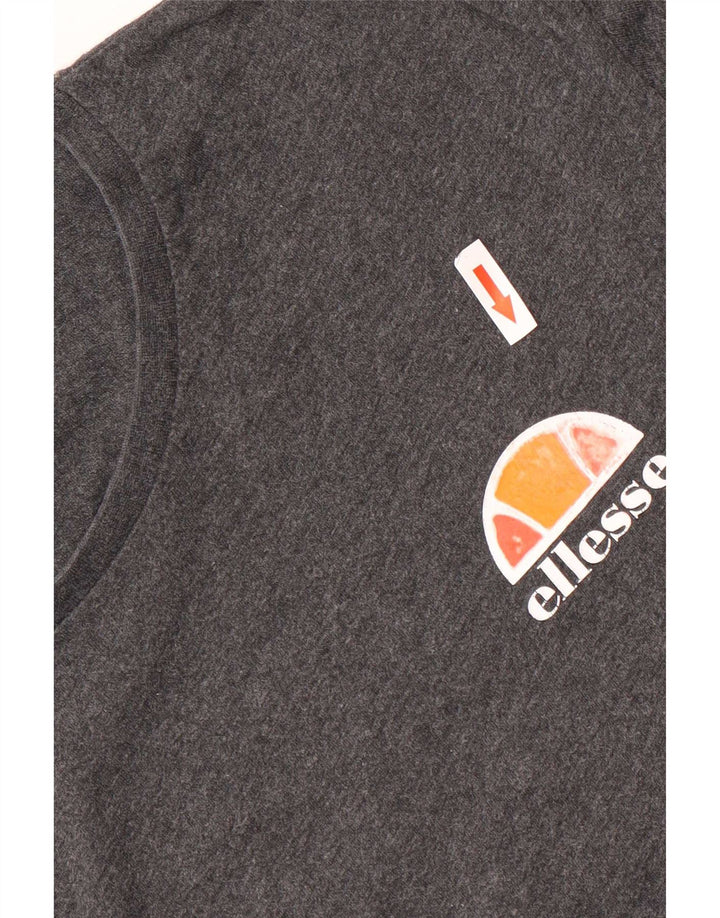 Camiseta masculina Ellesse Top XL algodão cinza