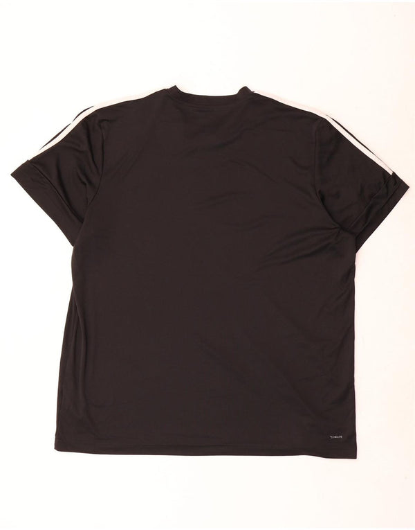 Camiseta Adidas Masculina Climalite Graphic Top 2XL Poliéster Preto