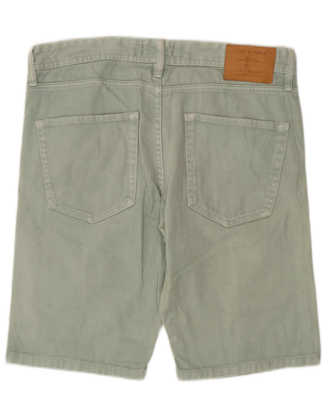 Shorts jeans masculino Jack & Jones Regular Fit médio W32 algodão verde