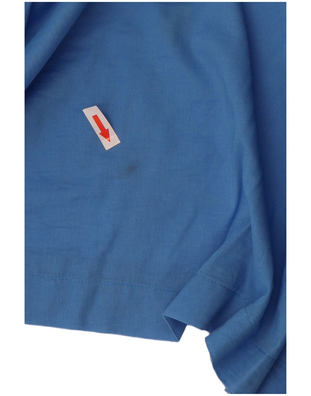 Blusa feminina Sisley manga 3/4 oversized Reino Unido 10 algodão azul pequeno