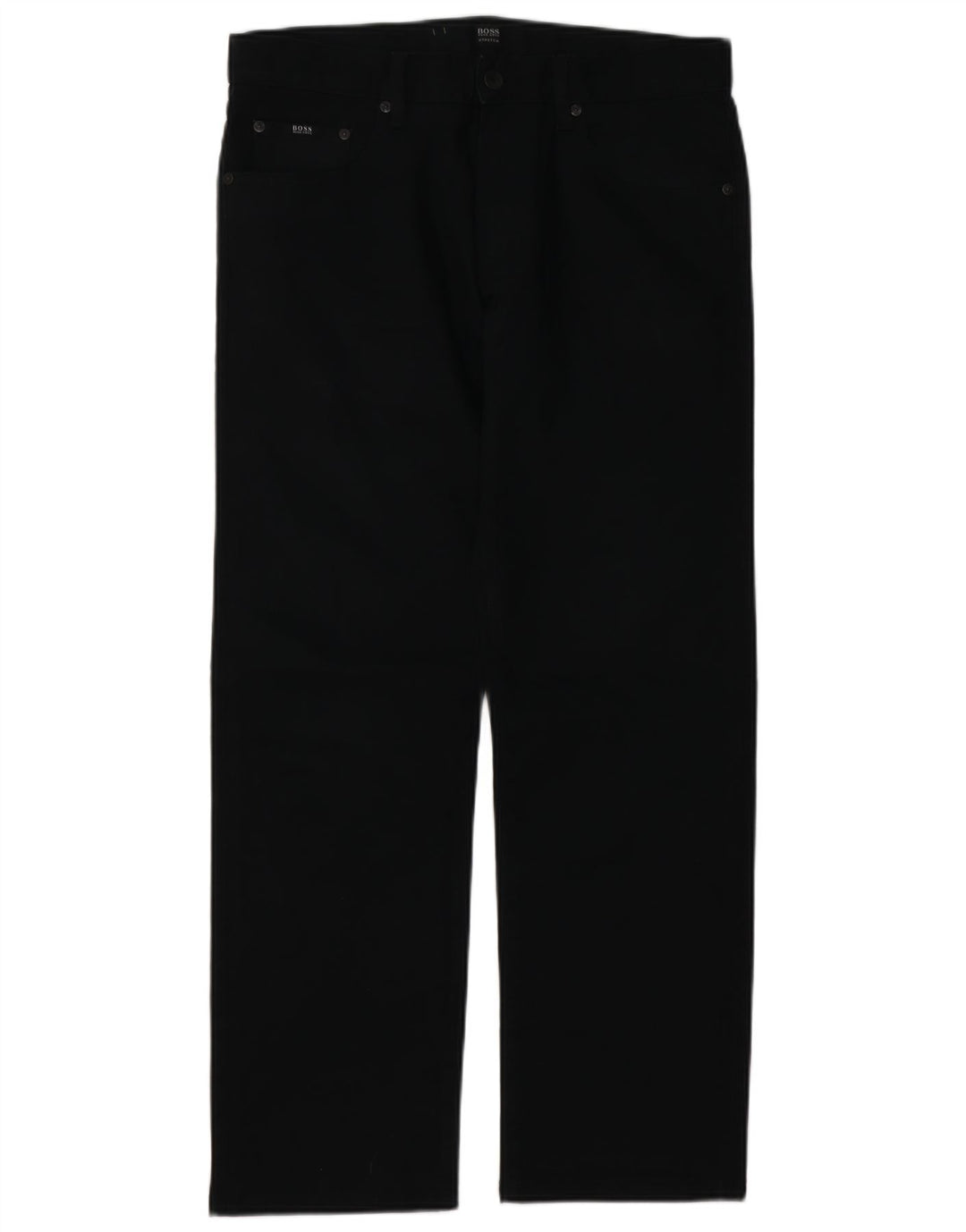 HUGO BOSS Calça jeans reta masculina W33 L29 algodão preto
