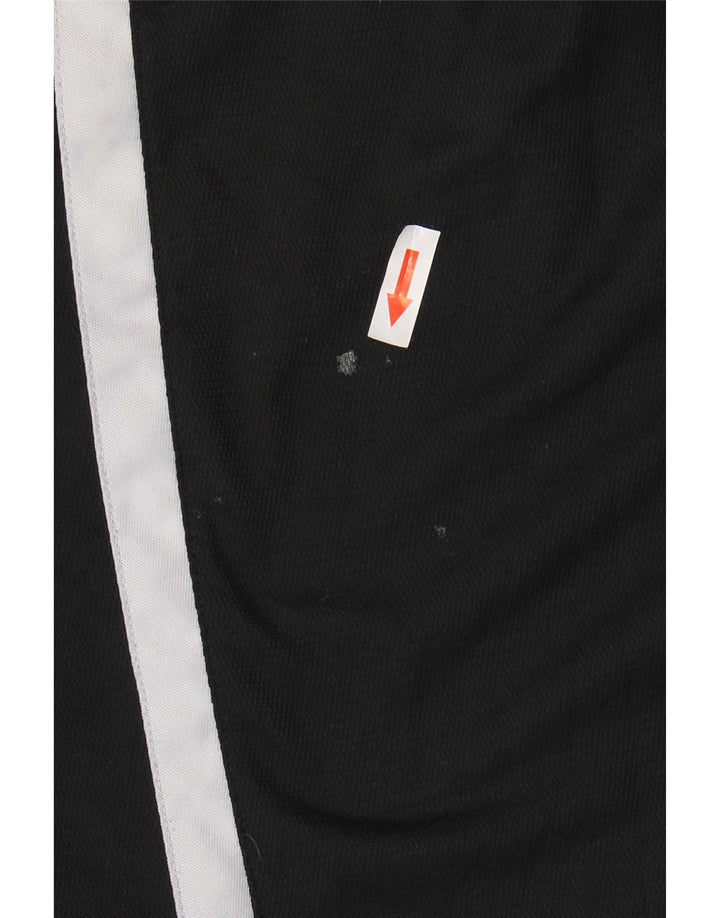 Shorts esportivos masculinos Nike Dri Fit pequenos pretos em poliéster colorblock