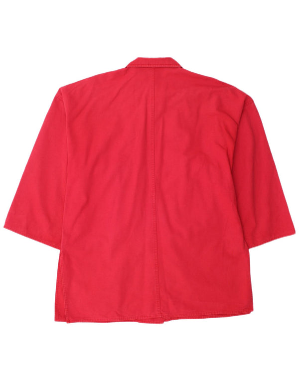 Marella Womens Oversized 3/4 Sleeve Utility Jacket UK 12 Medium Red