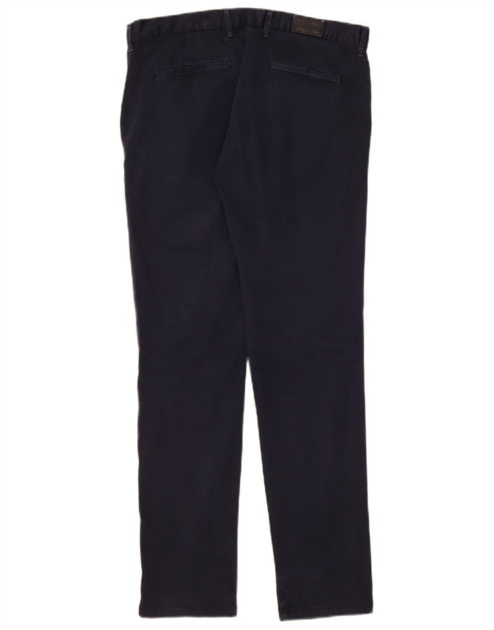 ZARA Mens Slim Chino Calças EU 40 Médio W31 L32 Azul Marinho