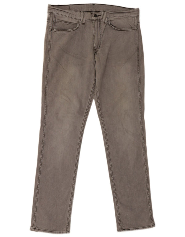 Calça jeans masculina Levi's 511 Tapered Slim W34 L32 cinza algodão