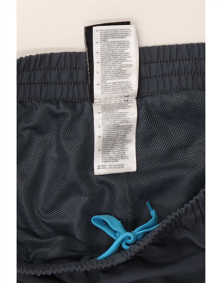 Calça de treino masculina Adidas cinza médio poliéster esportivo