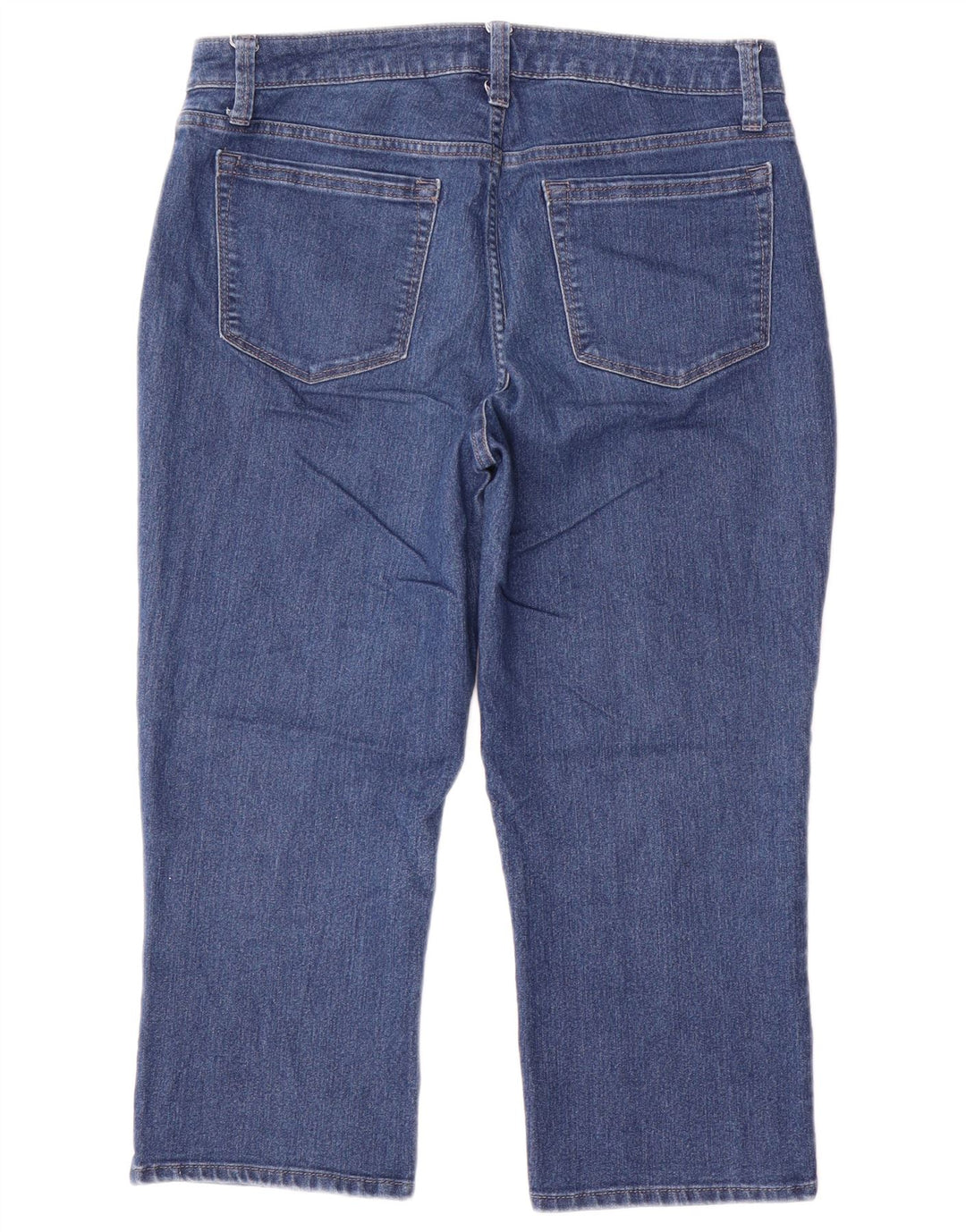 Lee Womens Riders Mid Rise Capri Jeans US 10 Grande W32 L21 Azul Algodão