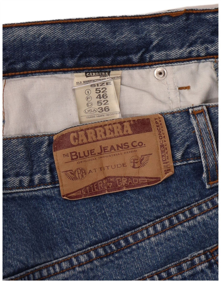 Calça jeans reta masculina CARRERA W36 L32 algodão azul