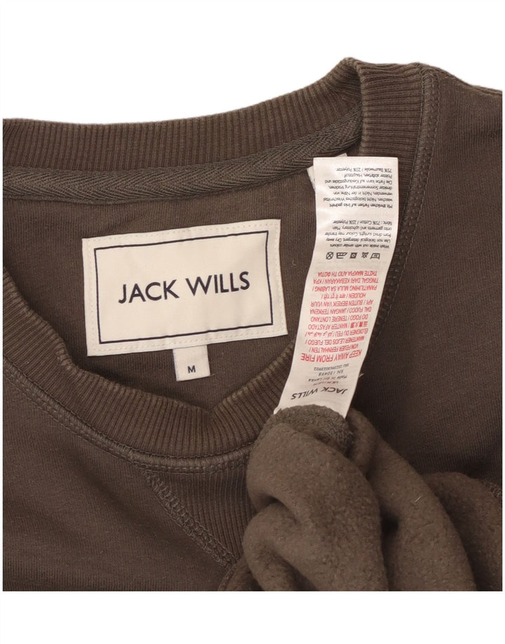 JACK WILLS moletom masculino jumper médio algodão marrom