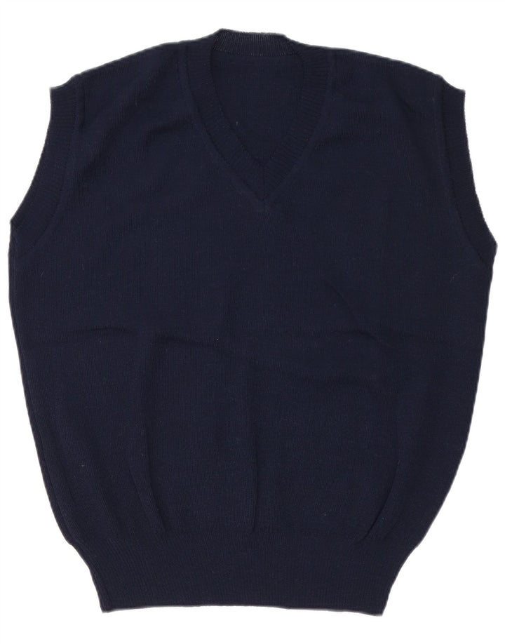 Colete masculino vintage regata EU 50 médio azul marinho poliacrílico
