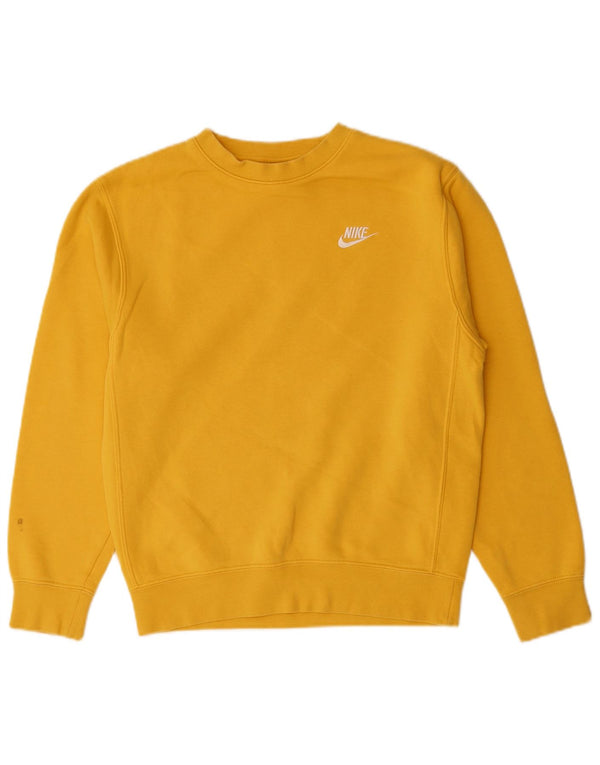 NIKE Mens Moletom Jumper XS Amarelo Algodão