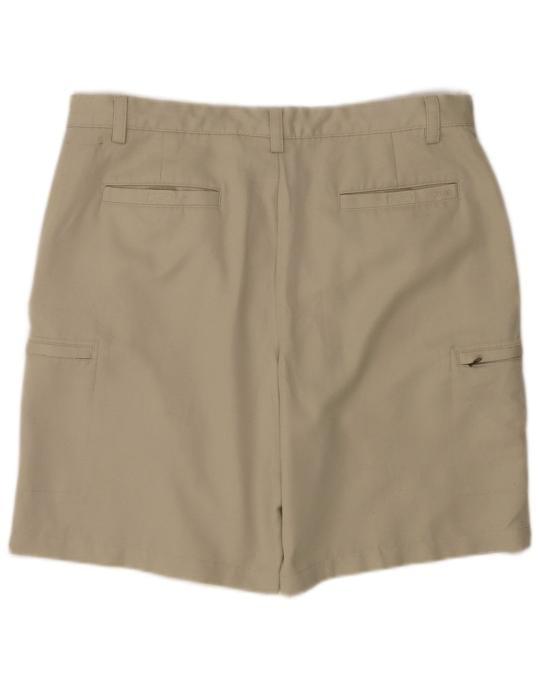 Izod Mens Cargo Shorts W36 Grande Poliéster Bege