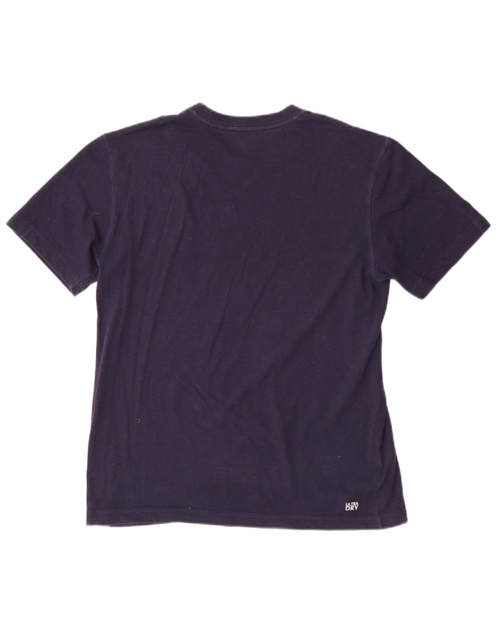 Camiseta masculina Lacoste tamanho superior 3 pequeno algodão azul marinho