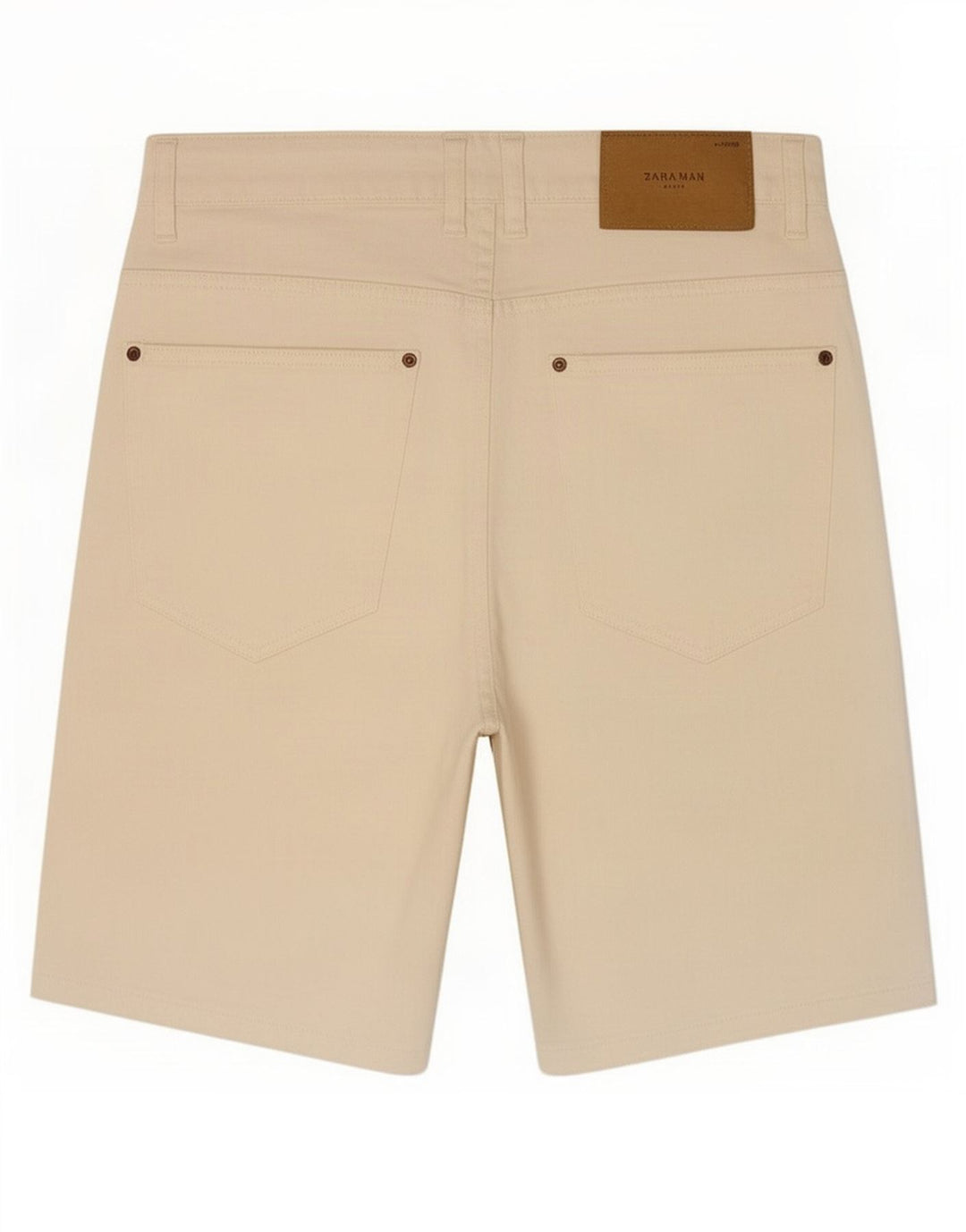 Zara Mens Denim Shorts EU 42 Grande W32 Off White