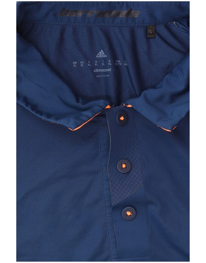 ADIDAS Mens Climacool Polo Shirt XL Azul