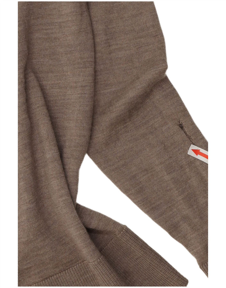 Suéter feminino Marks & Spencer com gola polo, Reino Unido 10, pequeno, cinza